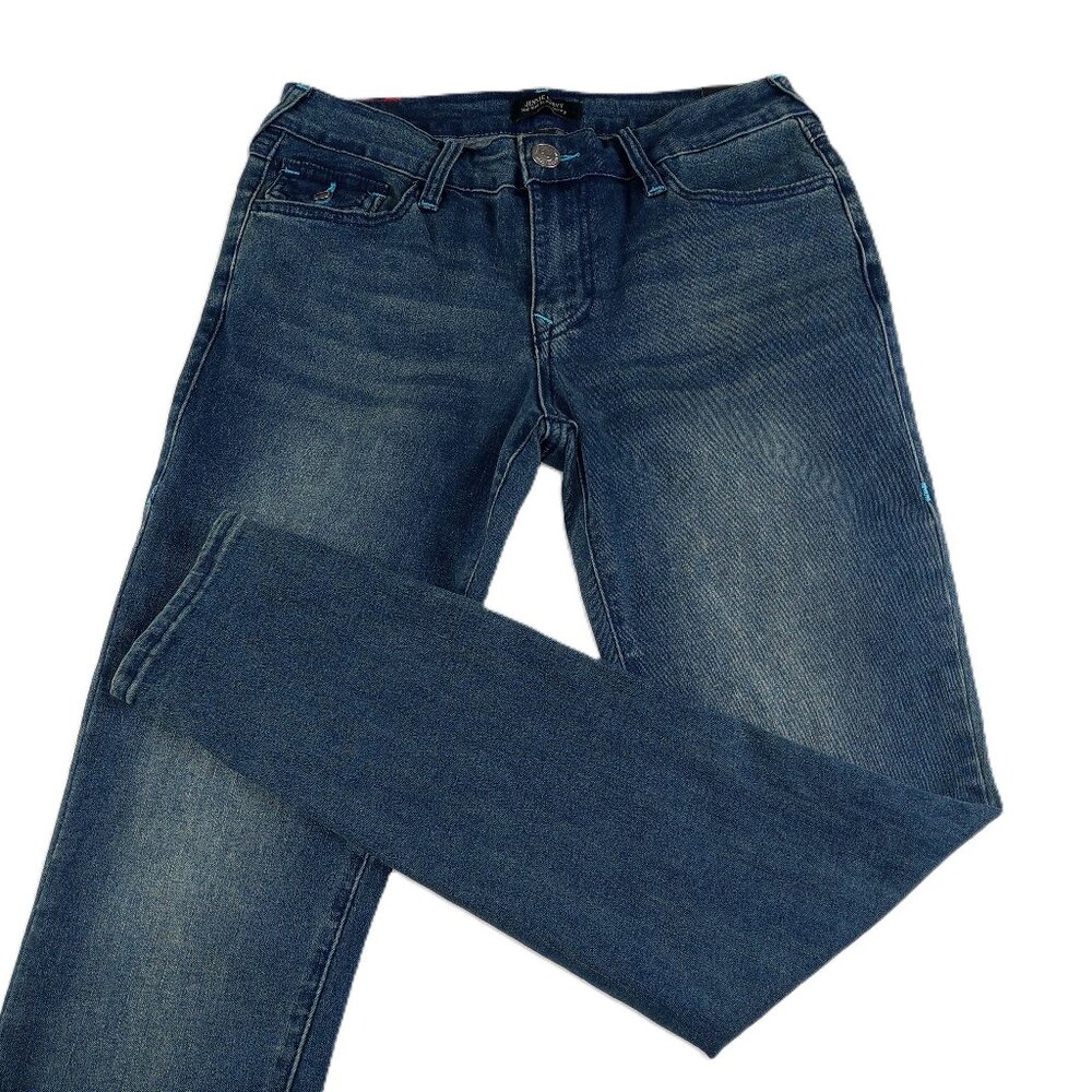 True Religion Jennie Curvy Super Skinny Jeans Women's Size 27 Medium Abyss Wash